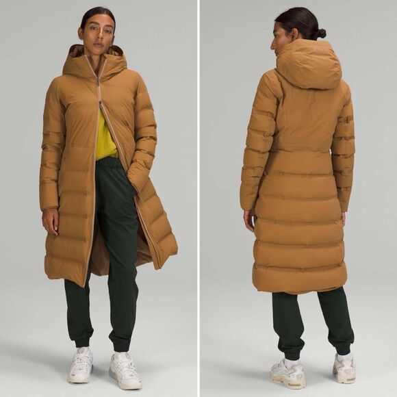 lululemon athletica Jackets & Blazers - Lululemon Sleet Street Long Jacket in Bold Beige Size 8